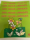 Colour & Learn - God Never Changes (pack of 5) - VPK